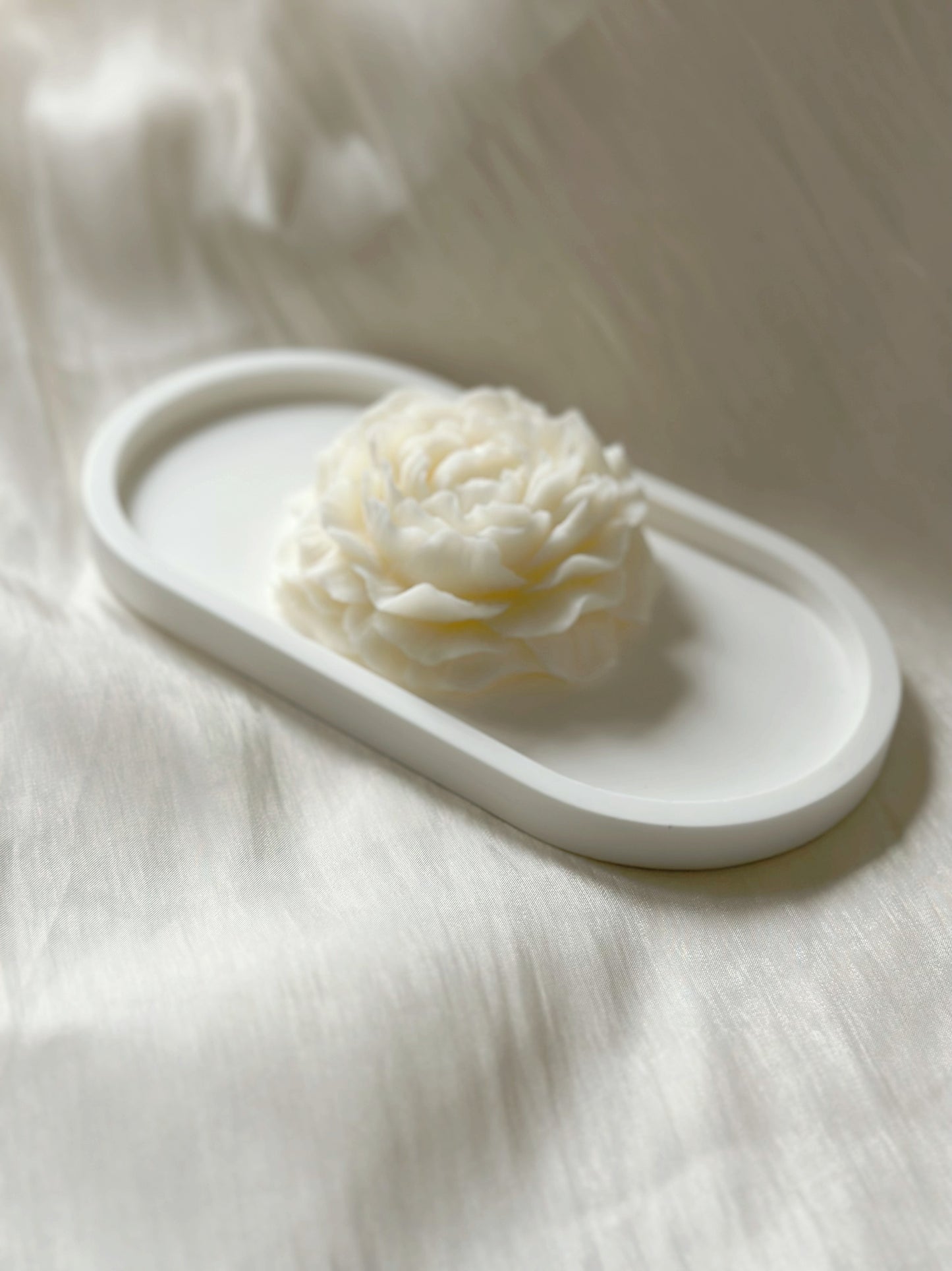 Floral Candle & Tray Set