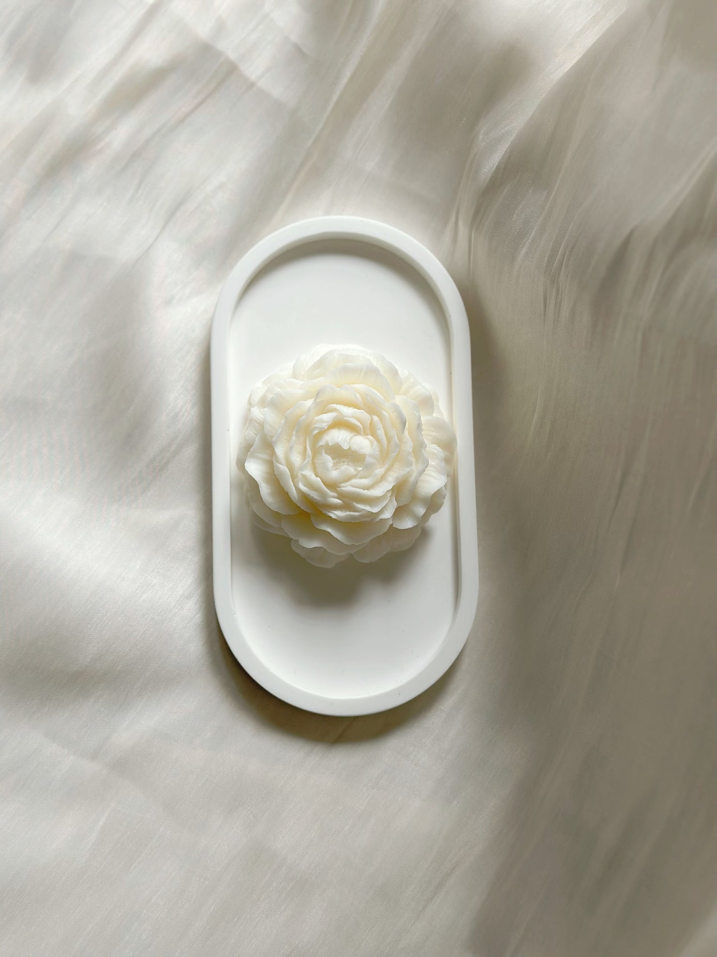 Floral Candle & Tray Set
