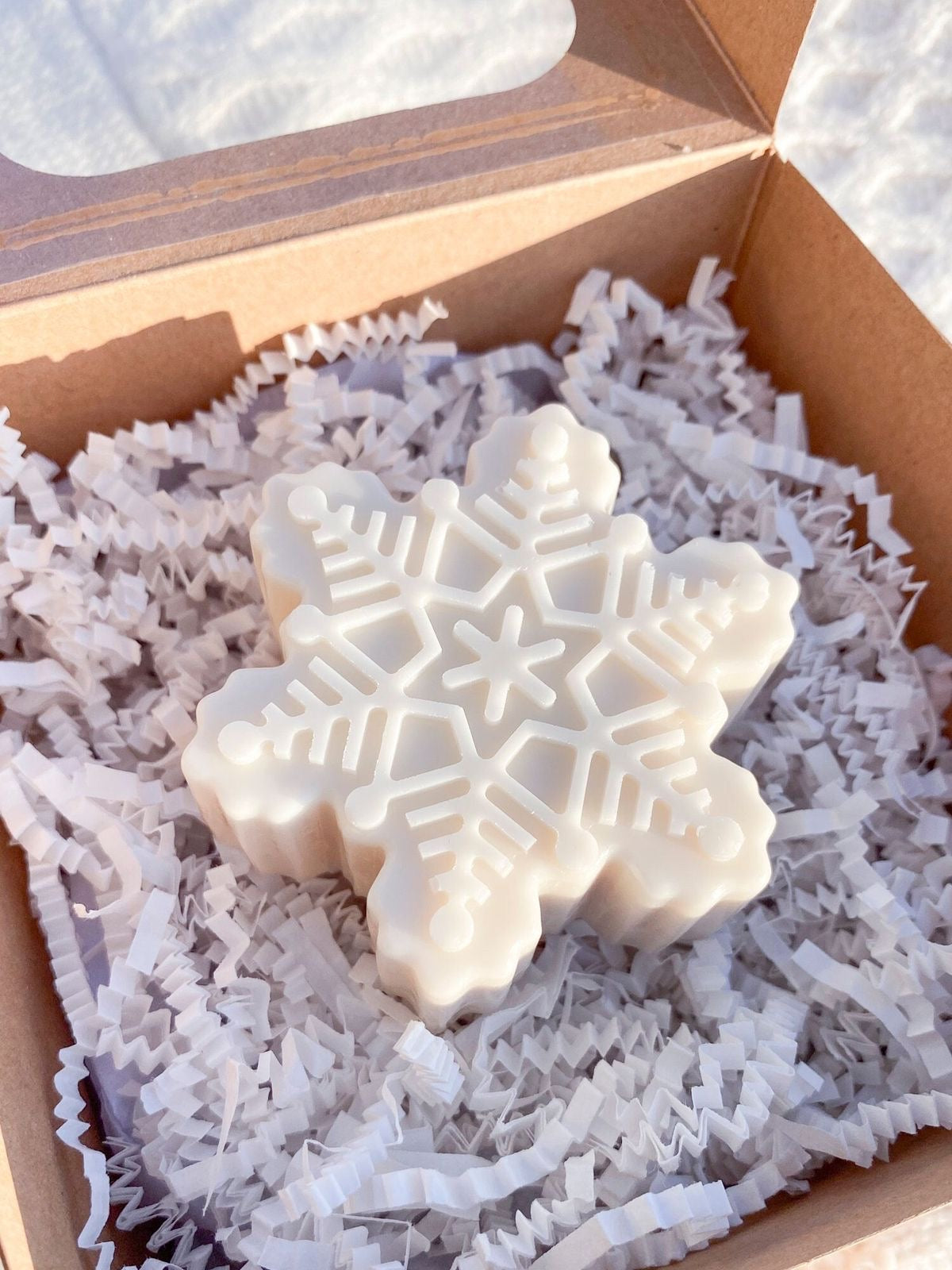 Snow flake soaps